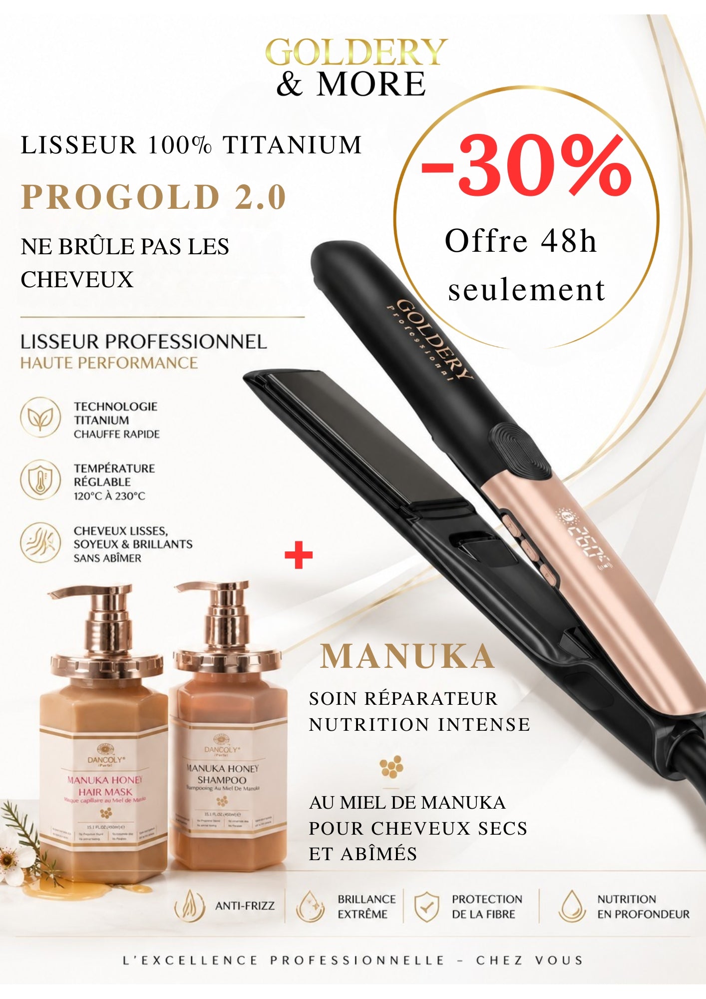 Pack Manuka Honey + Lisseur ProGold 2.0