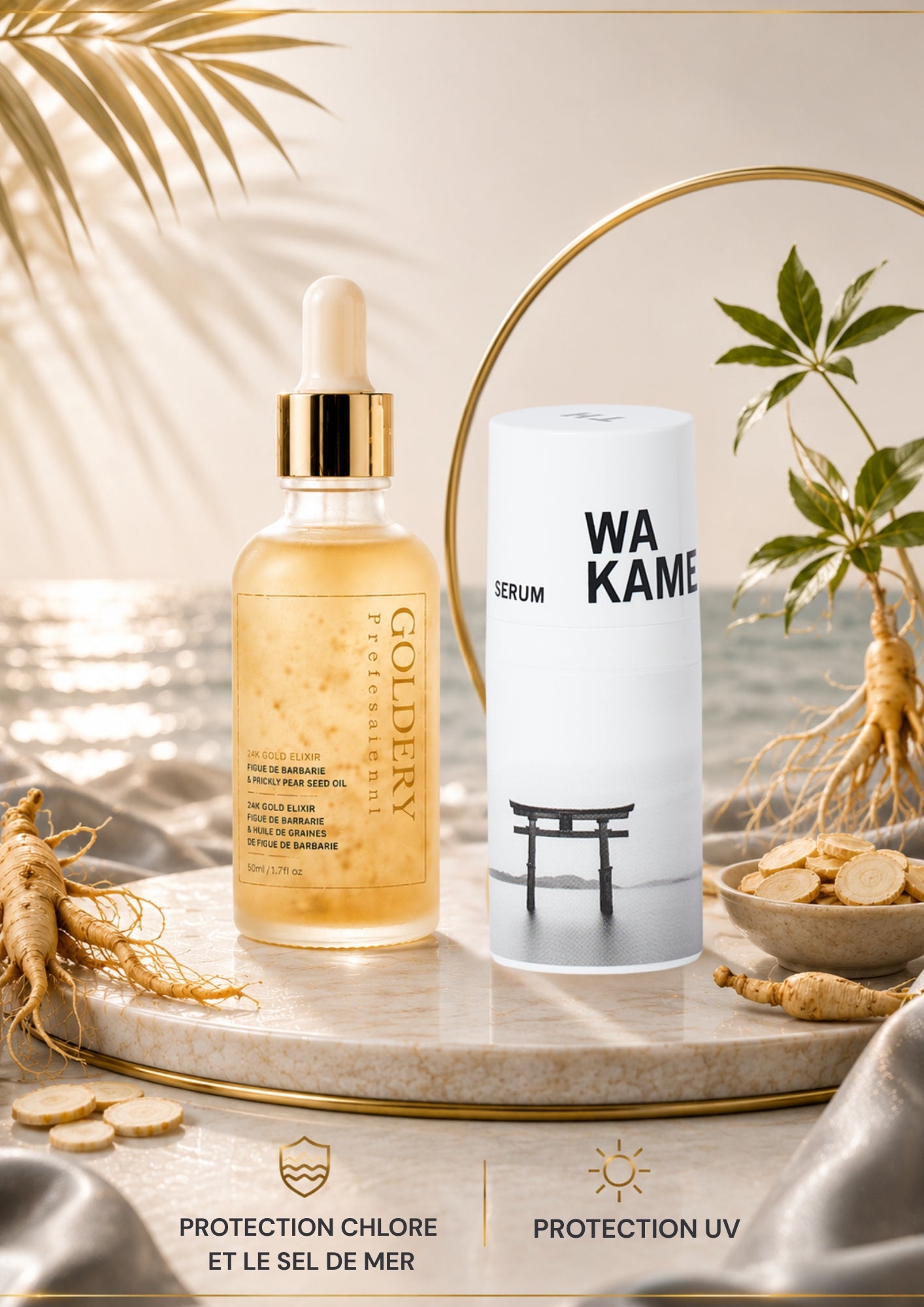 Duo Protection Été – Gold Elixir & wakame elastic