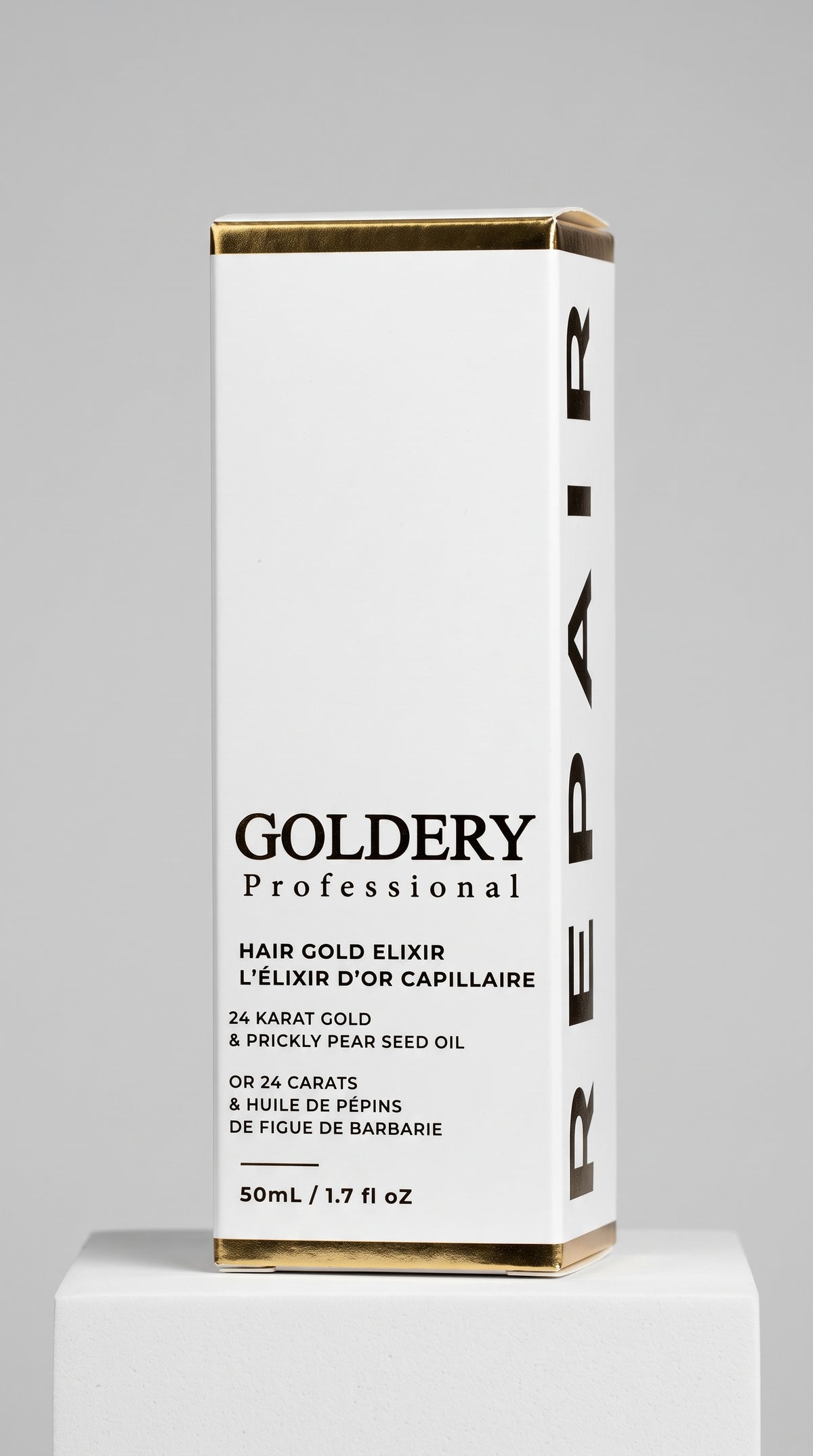 GOLDERY Hair Gold Elixir - Sérum Or 24k 50ml & Protection UV