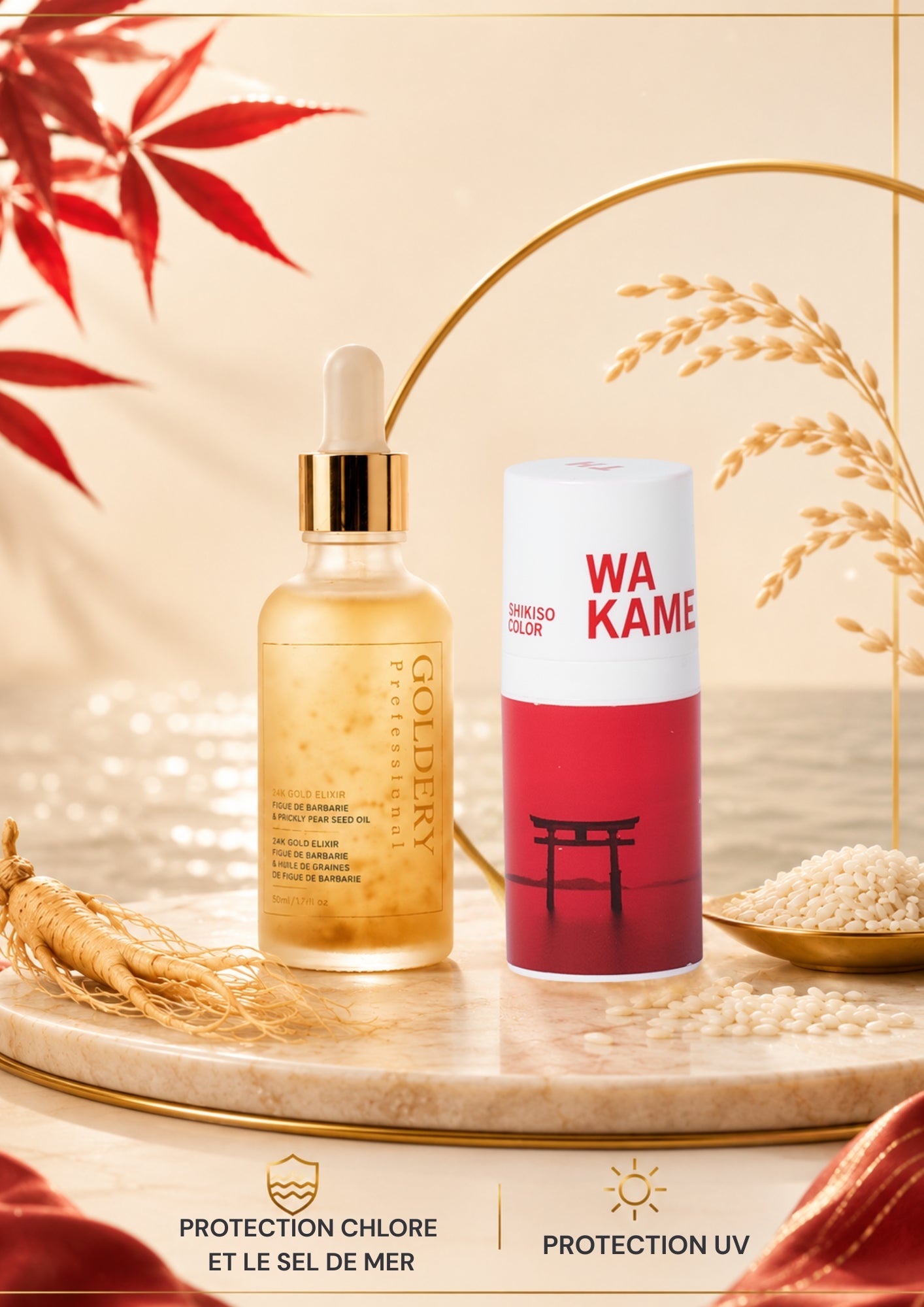 Duo Protection Été – Gold Elixir & wakame shikiso